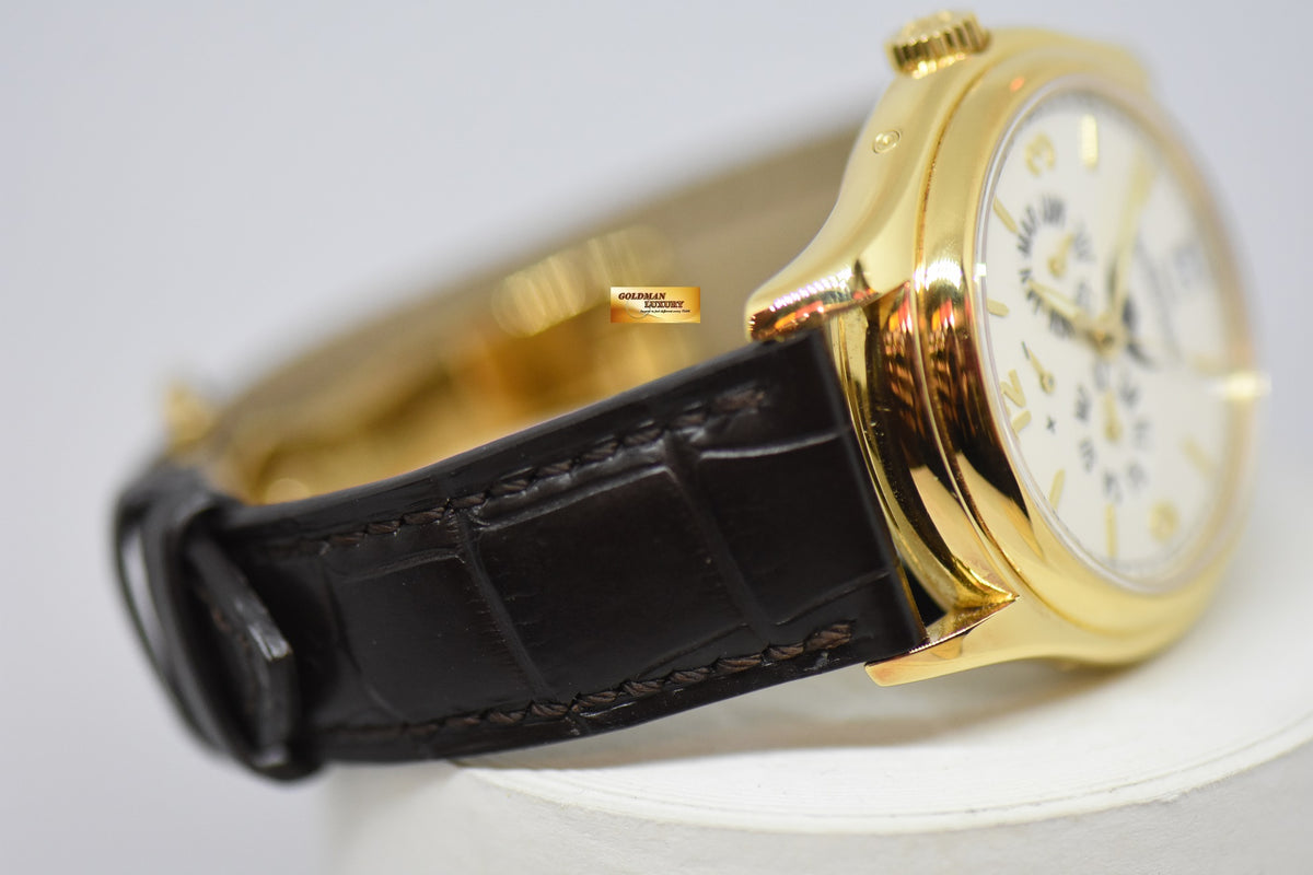 [SOLD] PATEK PHILIPPE COMPLICATIONS ANNUAL CALENDAR MOON-PHASE w/ POWER RESERVE 18K YELLOW GOLD AUTOMATIC 5146J (MINT)