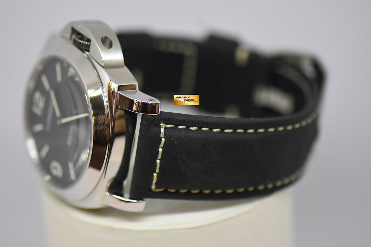 [SOLD] PANERAI LUMINOR BASE 44mm STEEL IN LEATHER STRAP MANUAL WINDING PAM 000 (MINT)