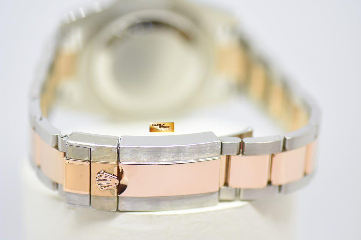 [SOLD] ROLEX OYSTER PERPETUAL GMT-MASTER II “ROOT-BEER” CERAMIC BROWN BEZEL EVEROSE GOLD / STEEL BRACELET 126711CHNR (LNIB)