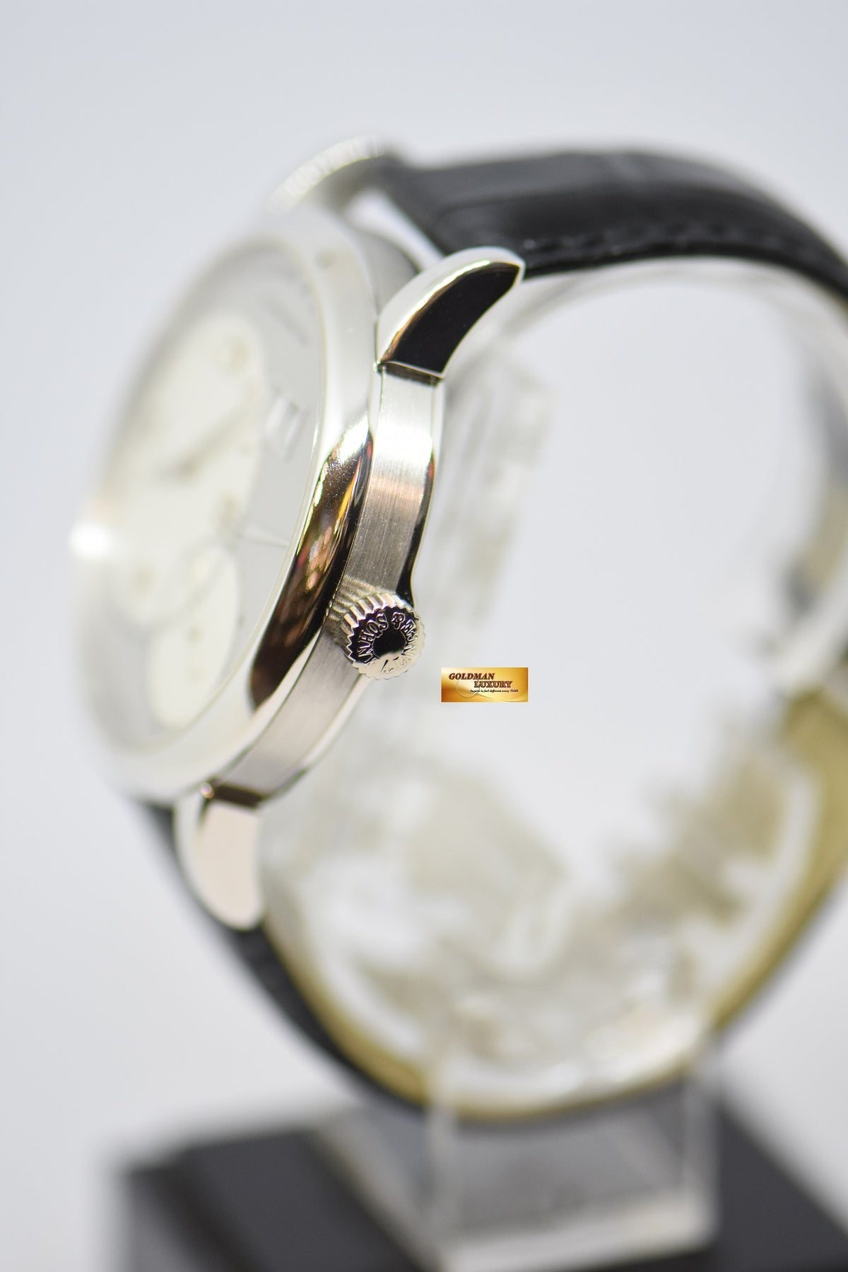 [SOLD] A.LANGE & SOHNE GRAND LANGE 1 SILVER DIAL BIG DATE POWER RESERVE PLATINUM IN LEATHER STRAP MANUAL WINDING 115.025 (MINT)