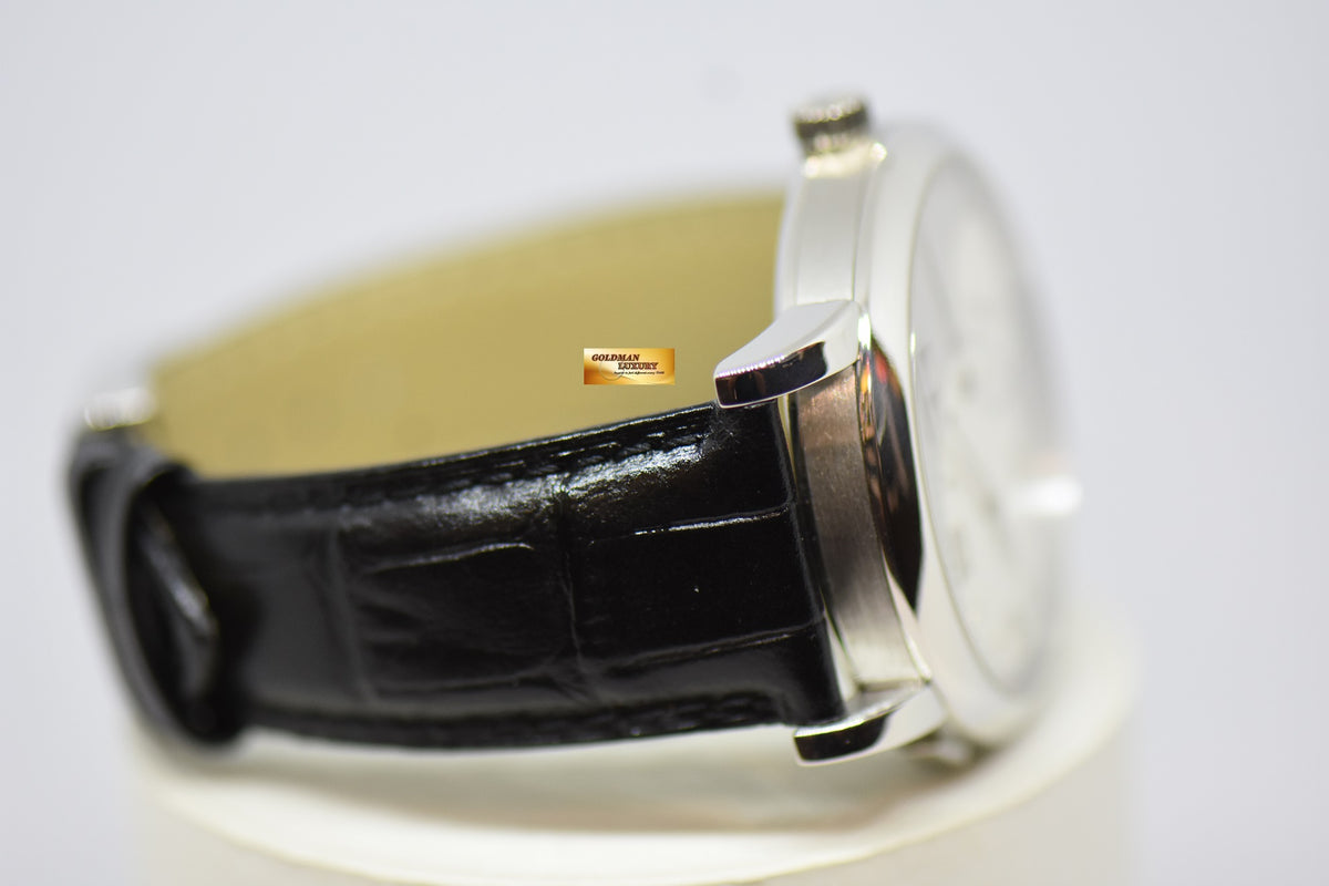 [SOLD] A.LANGE & SOHNE GRAND LANGE 1 SILVER DIAL BIG DATE POWER RESERVE PLATINUM IN LEATHER STRAP MANUAL WINDING 115.025 (MINT)