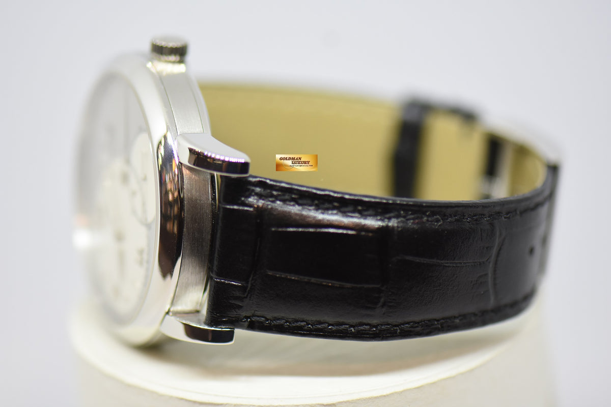 [SOLD] A.LANGE & SOHNE GRAND LANGE 1 SILVER DIAL BIG DATE POWER RESERVE PLATINUM IN LEATHER STRAP MANUAL WINDING 115.025 (MINT)
