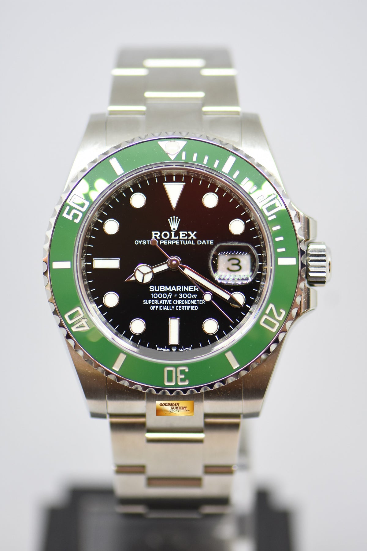 [SOLD] ROLEX OYSTER PERPETUAL SUBMARINER “STARBUCKS” 41mm STEEL IN BRACELET CERAMIC GREEN BEZEL 126610LV (NEW-UNWORN)