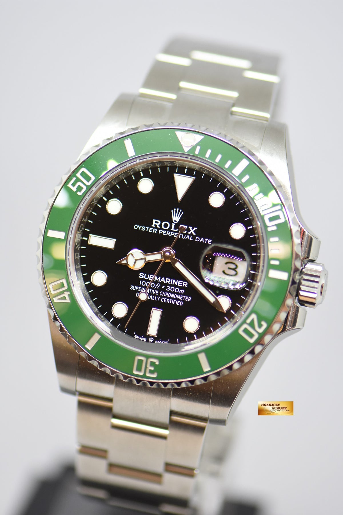 [SOLD] ROLEX OYSTER PERPETUAL SUBMARINER “STARBUCKS” 41mm STEEL IN BRACELET CERAMIC GREEN BEZEL 126610LV (NEW-UNWORN)