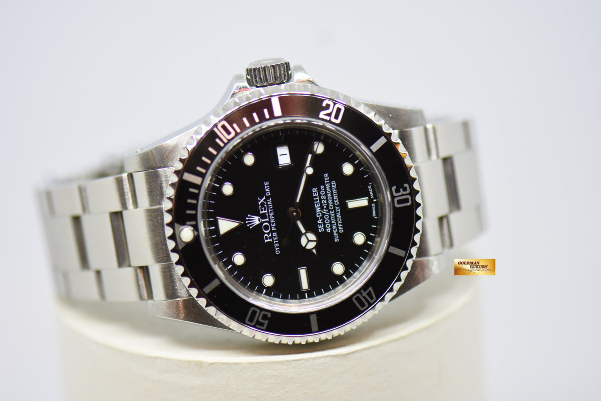 [SOLD] ROLEX OYSTER PERPETUAL SEA-DWELLER 40mm STEEL IN BRACELET BLACK DIAL 16600 [PINHOLE, SOLID ENDLINK] (UNPOLISHED) (MINT)