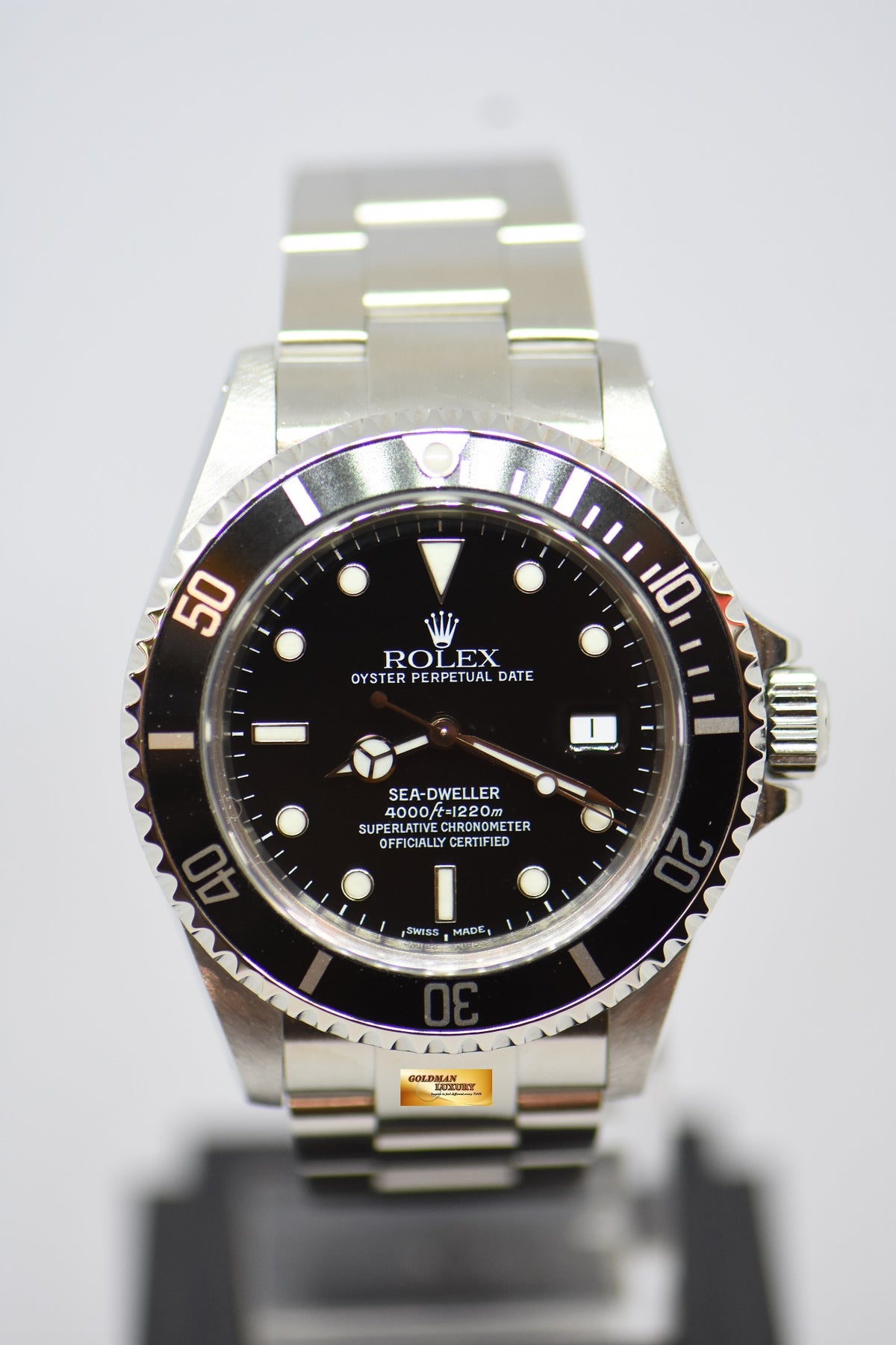 [SOLD] ROLEX OYSTER PERPETUAL SEA-DWELLER 40mm STEEL IN BRACELET BLACK DIAL 16600 [PINHOLE, SOLID ENDLINK] (UNPOLISHED) (MINT)