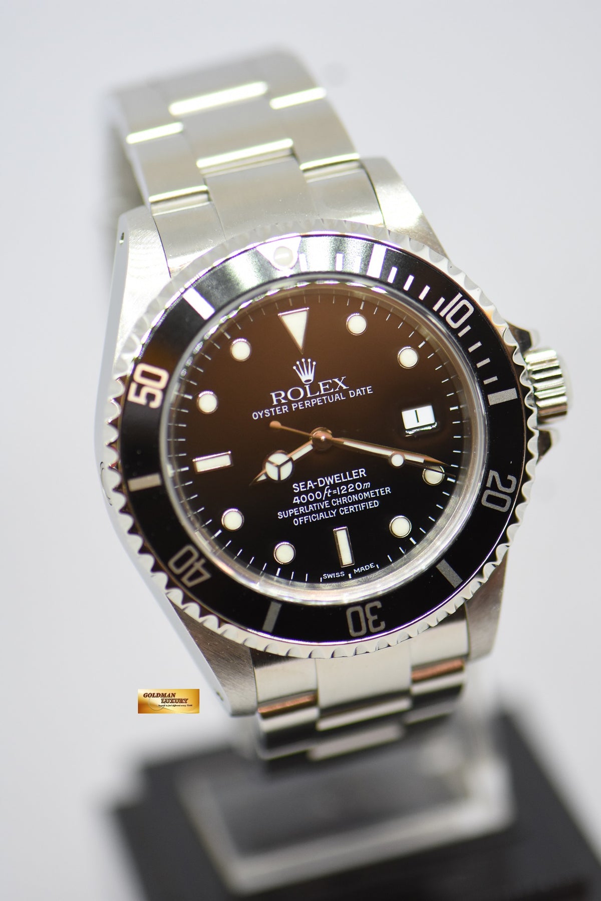 [SOLD] ROLEX OYSTER PERPETUAL SEA-DWELLER 40mm STEEL IN BRACELET BLACK DIAL 16600 [PINHOLE, SOLID ENDLINK] (UNPOLISHED) (MINT)