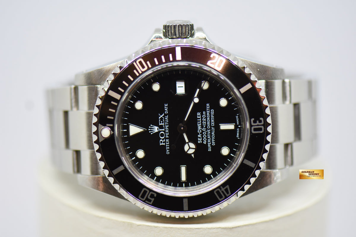 [SOLD] ROLEX OYSTER PERPETUAL SEA-DWELLER 40mm STEEL IN BRACELET BLACK DIAL 16600 [PINHOLE, SOLID ENDLINK] (UNPOLISHED) (MINT)