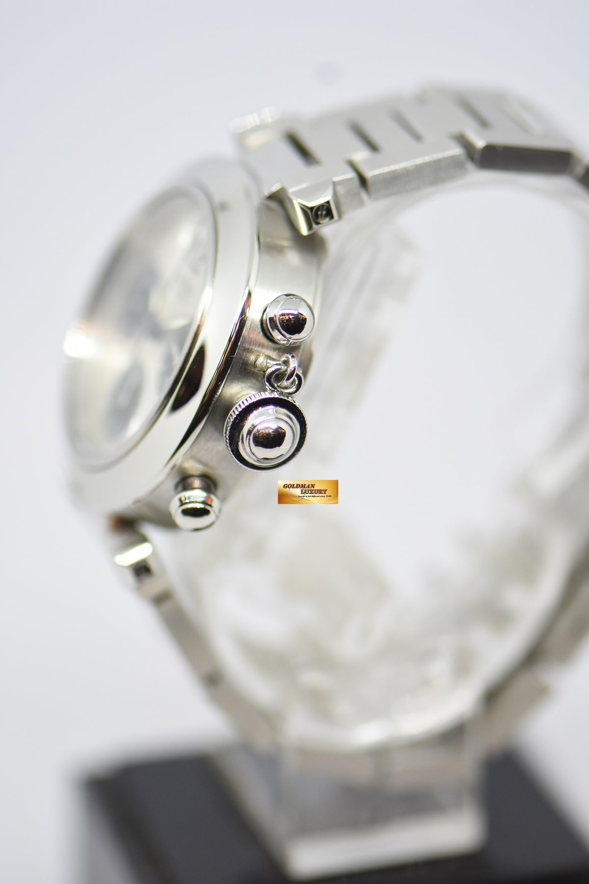 [SOLD] CARTIER PASHA CHRONOGRAPH 36mm STEEL IN BRACELET “PANDA DIAL” AUTOMATIC 2412 (MINT)