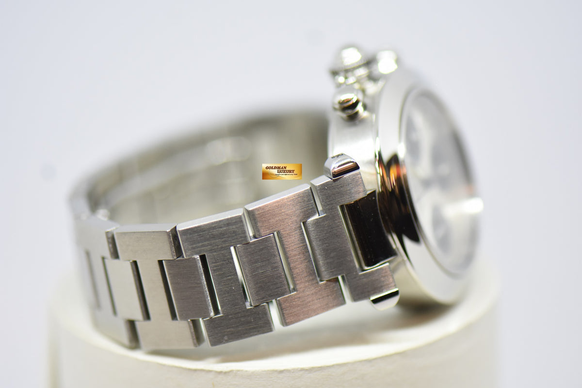 [SOLD] CARTIER PASHA CHRONOGRAPH 36mm STEEL IN BRACELET “PANDA DIAL” AUTOMATIC 2412 (MINT)