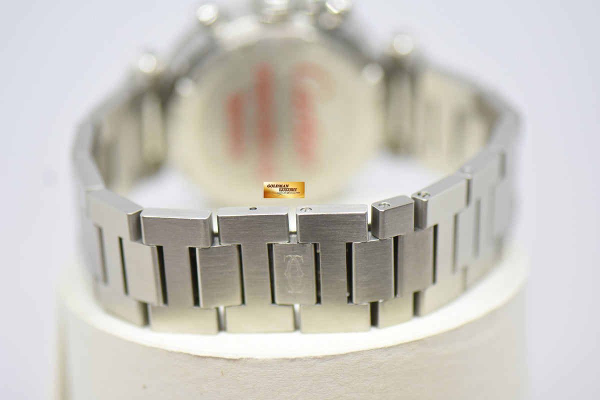 [SOLD] CARTIER PASHA CHRONOGRAPH 36mm STEEL IN BRACELET “PANDA DIAL” AUTOMATIC 2412 (MINT)
