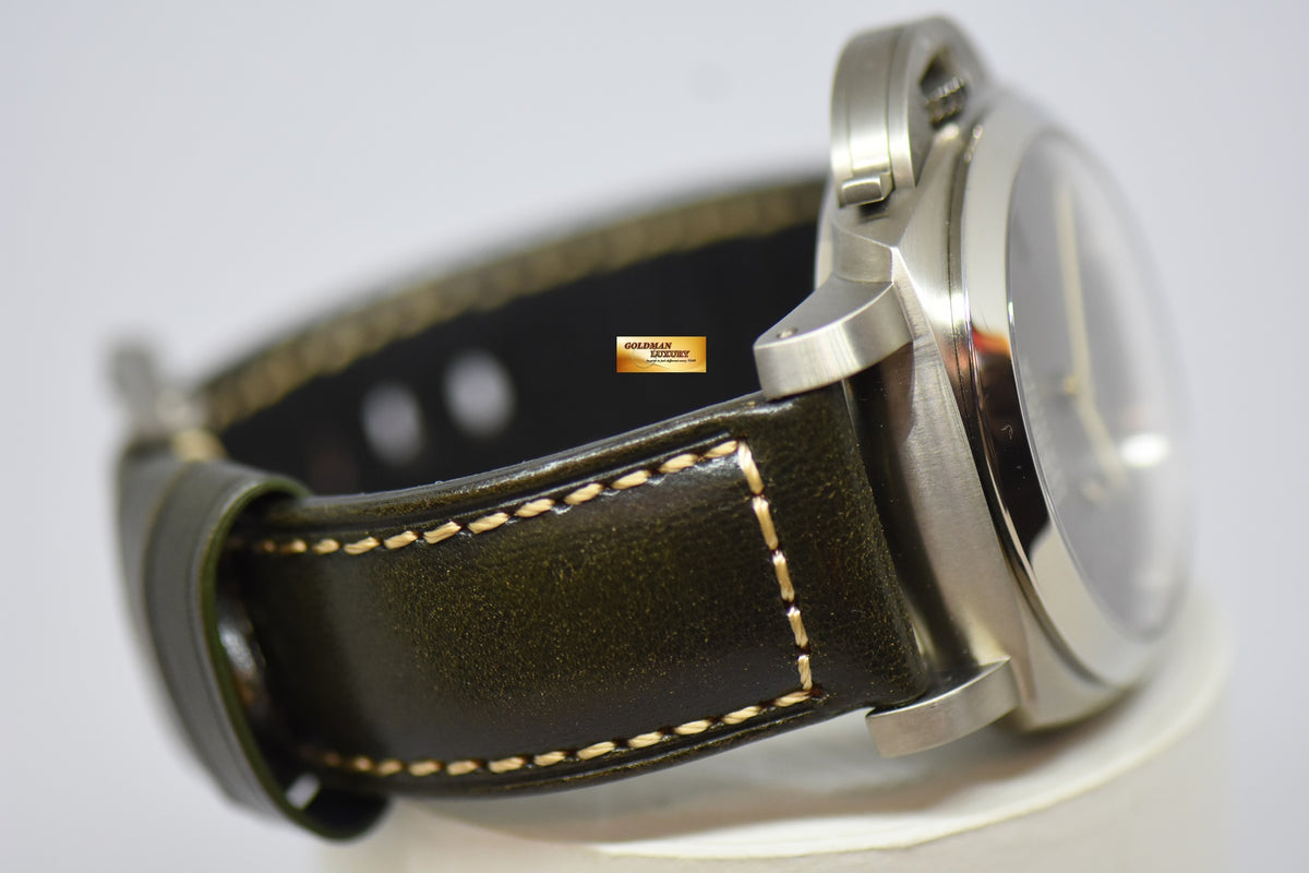 [SOLD] PANERAI LUMINOR MARINA 1950 TITANIUM CASE  44mm TOBACCO BROWN DIAL P.9000 AUTOMATIC PAM 351 (MINT)