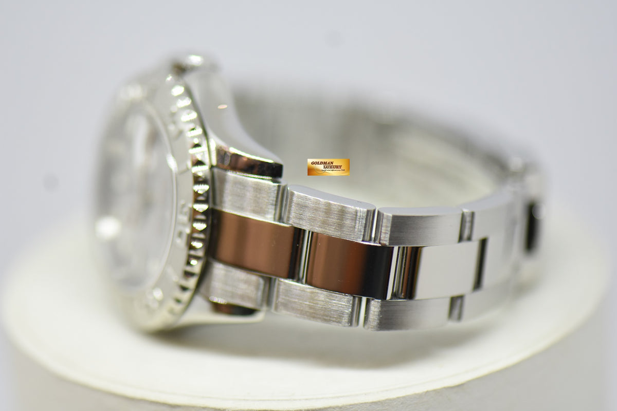 [SOLD] ROLEX OYSTER PERPETUAL YACHT-MASTER 29mm LADIES STEEL IN BRACELET PLATINUM DIAL AUTOMATIC 169622 (MINT)