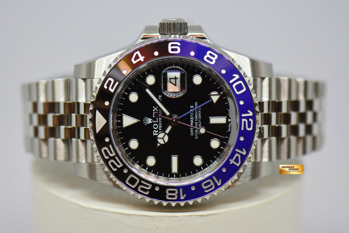 [SOLD] ROLEX OYSTER PERPETUAL GMT-MASTER II “BATGIRL” CERAMIC BLUE / BLACK BEZEL JUBILEE STEEL BRACELET 126710BLNR (NEW-UNWORN)