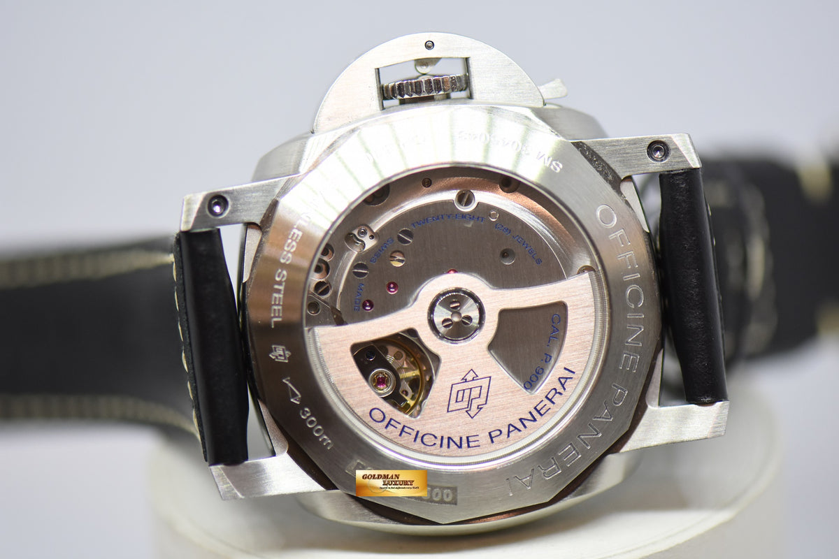 [SOLD] PANERAI LUMINOR MARINA 1950 CASE 44mm STEEL IN LEATHER P.9000 AUTOMATIC PAM 312 (MINT)