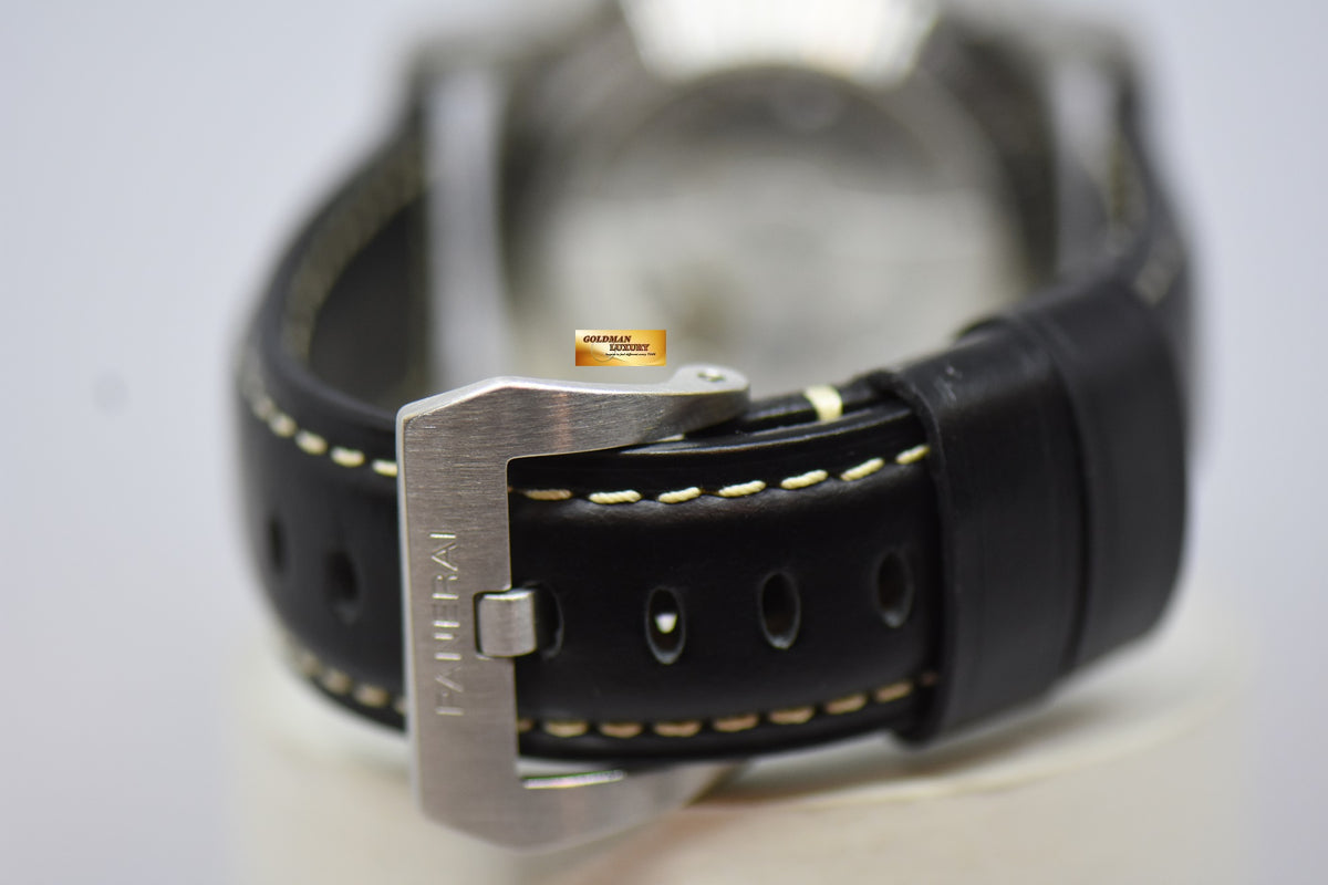 [SOLD] PANERAI LUMINOR MARINA 1950 CASE 44mm STEEL IN LEATHER P.9000 AUTOMATIC PAM 312 (MINT)