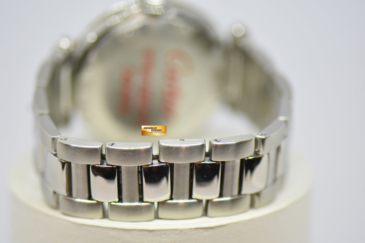 [SOLD] CARTIER PASHA POWER RESERVE 38mm STEEL IN BRACELET GOLD BEZEL AUTOMATIC 1033 (MINT)