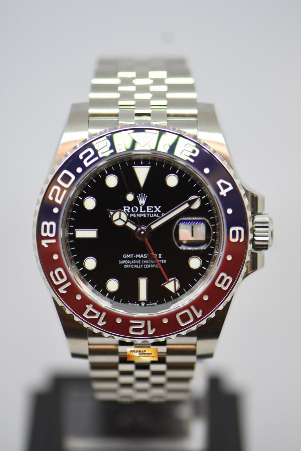 [SOLD] ROLEX OYSTER PERPETUAL GMT-MASTER II “PEPSI” CERAMIC RED / BLUE BEZEL JUBILEE STEEL BRACELET 126710BLRO (NEW-UNWORN)