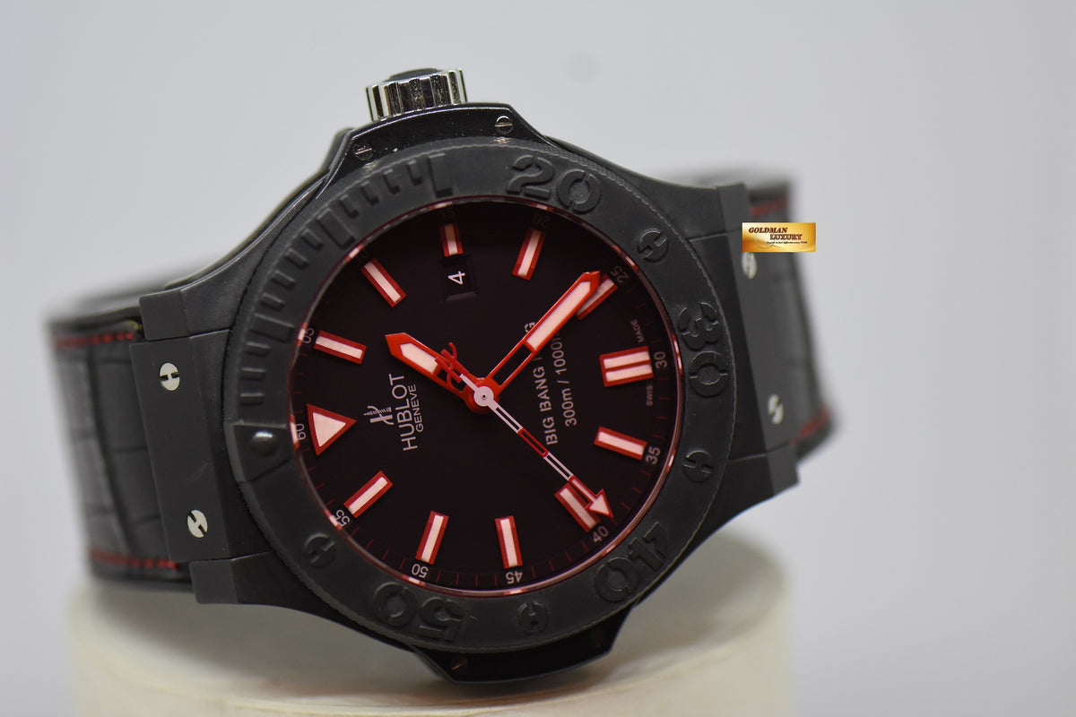 [SOLD] HUBLOT BIG BANG KING ALL BLACK RED 48mm CERAMIC BLACK AUTOMATIC 322.CI.1125.GR (LNIB)