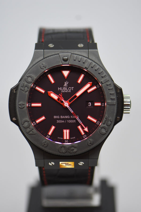 [SOLD] HUBLOT BIG BANG KING ALL BLACK RED 48mm CERAMIC BLACK AUTOMATIC 322.CI.1125.GR (LNIB)