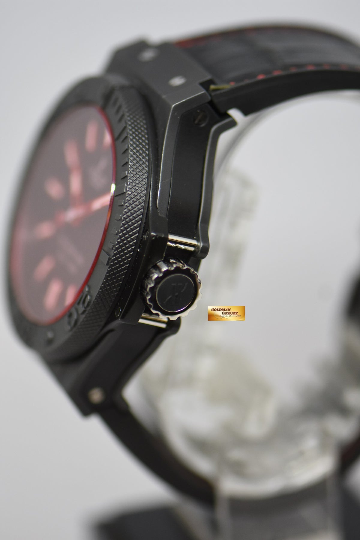 [SOLD] HUBLOT BIG BANG KING ALL BLACK RED 48mm CERAMIC BLACK AUTOMATIC 322.CI.1125.GR (LNIB)