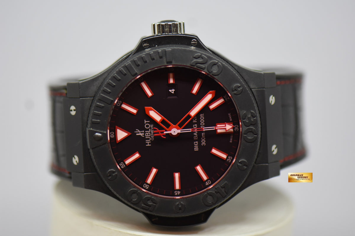 [SOLD] HUBLOT BIG BANG KING ALL BLACK RED 48mm CERAMIC BLACK AUTOMATIC 322.CI.1125.GR (LNIB)
