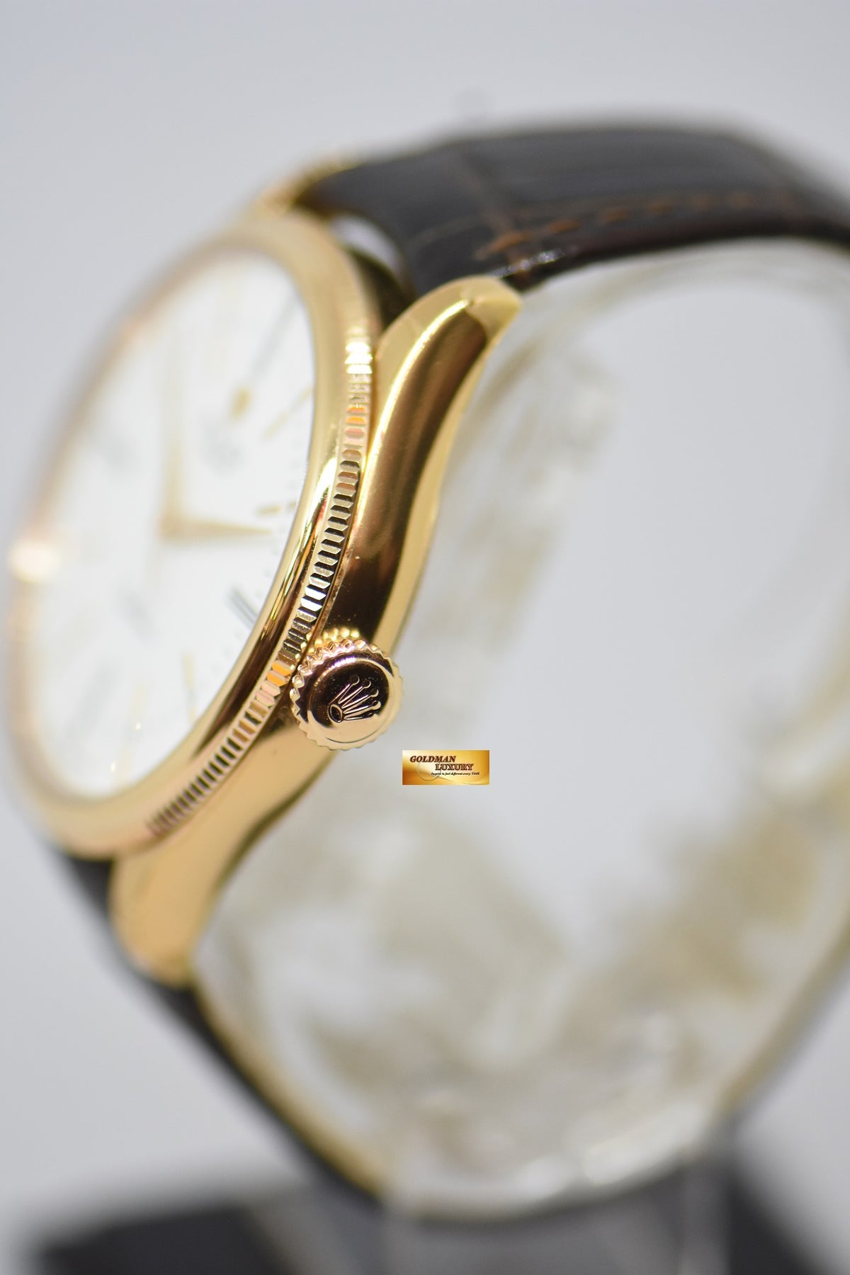 [SOLD] ROLEX CELLINI TIME 39mm EVEROSE GOLD MEN’S AUTOMATIC WHITE DIAL 50505 (LNIB)