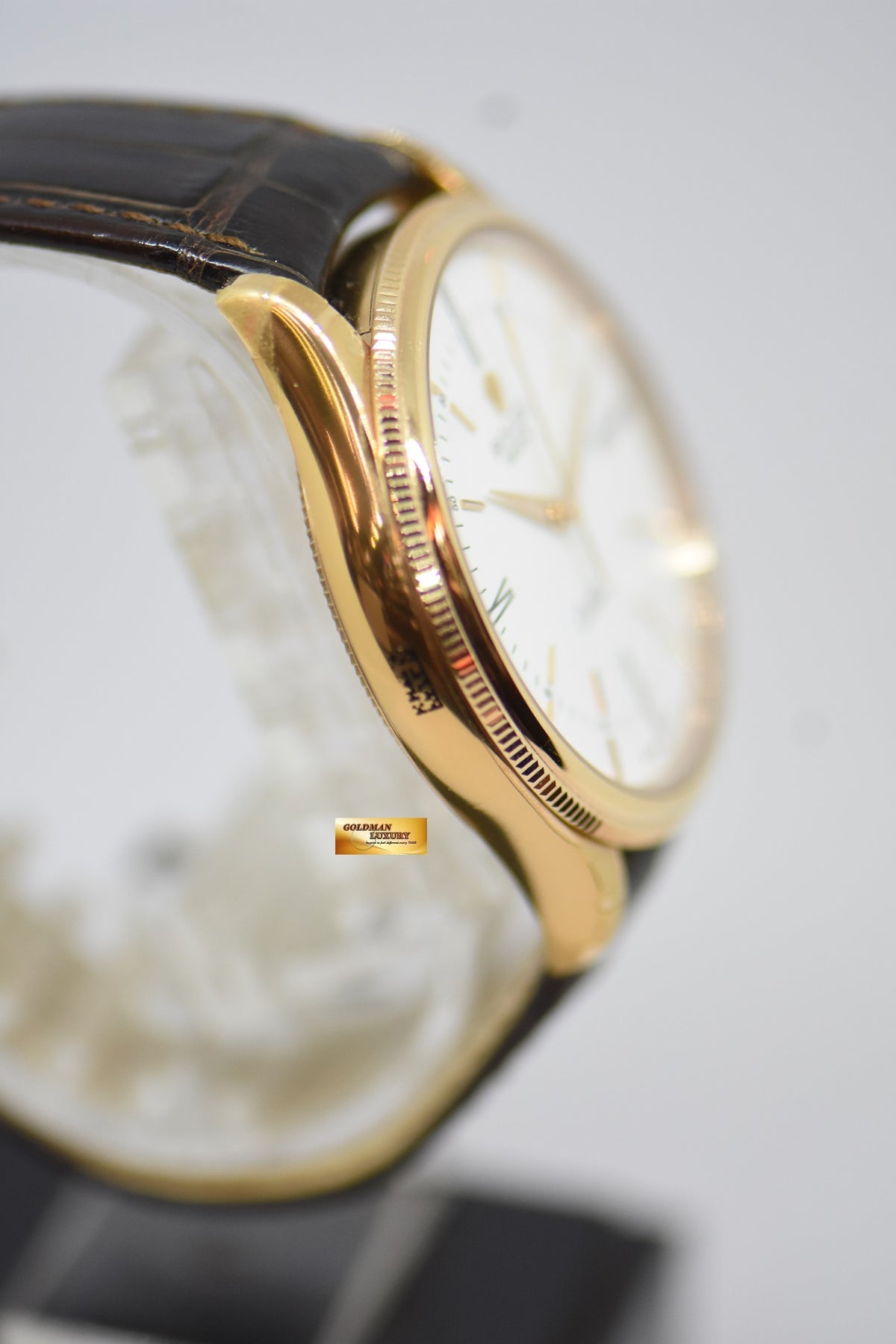 [SOLD] ROLEX CELLINI TIME 39mm EVEROSE GOLD MEN’S AUTOMATIC WHITE DIAL 50505 (LNIB)