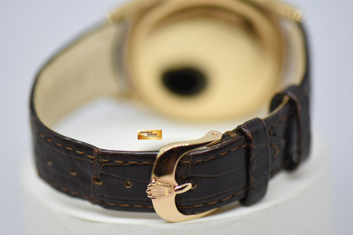 [SOLD] ROLEX CELLINI TIME 39mm EVEROSE GOLD MEN’S AUTOMATIC WHITE DIAL 50505 (LNIB)