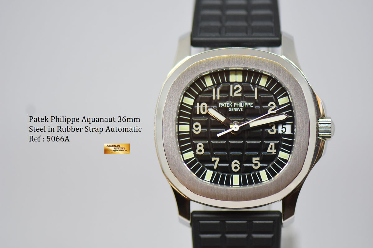 [SOLD] PATEK PHILIPPE AQUANAUT STEEL IN BRACELET 36mm AUTOMATIC 5066A (UNPOLISHED SET)