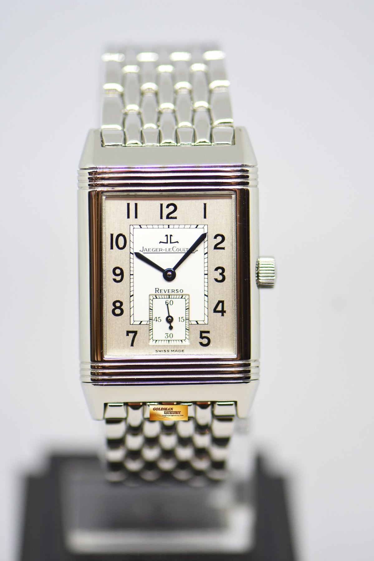 [SOLD] JLC REVERSO GRANDE TAILLE STEEL IN BRACELET MANUAL WINDING 270.8.62 (MINT)