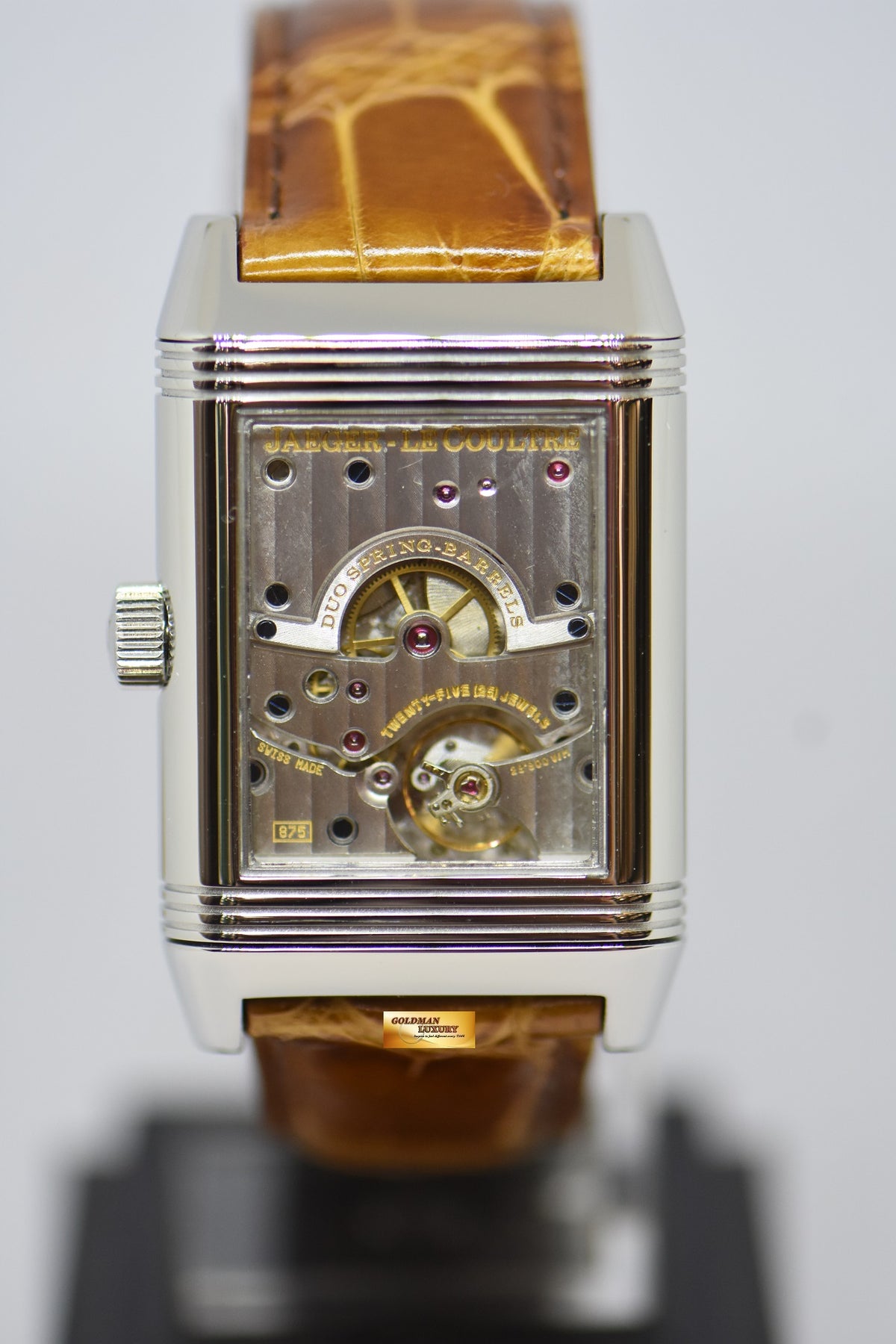 [SOLD] JLC REVERSO GRANDE DATE 8 DAYS POWER RESERVE STAINLESS STEEL MANUAL WINDING 240.8.15 (MINT)