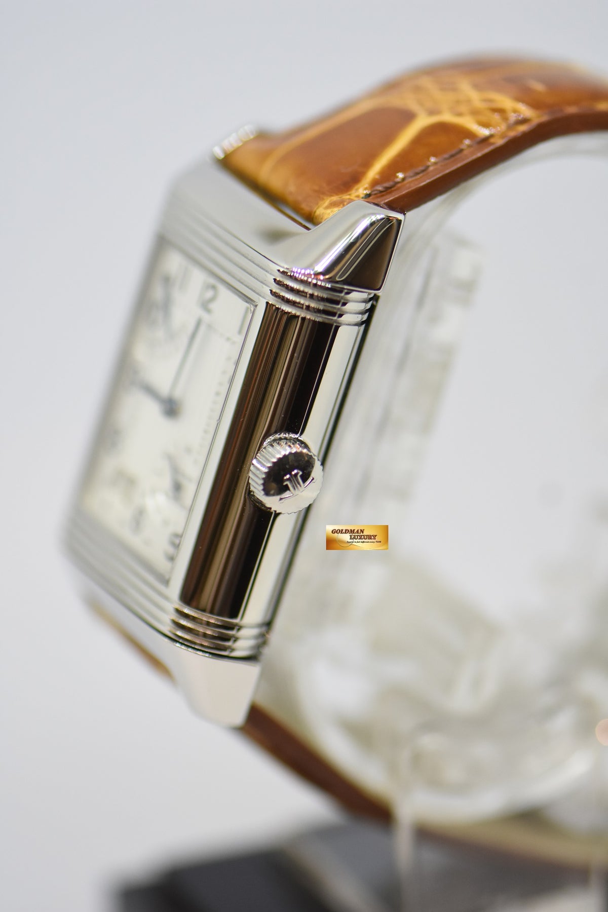 [SOLD] JLC REVERSO GRANDE DATE 8 DAYS POWER RESERVE STAINLESS STEEL MANUAL WINDING 240.8.15 (MINT)