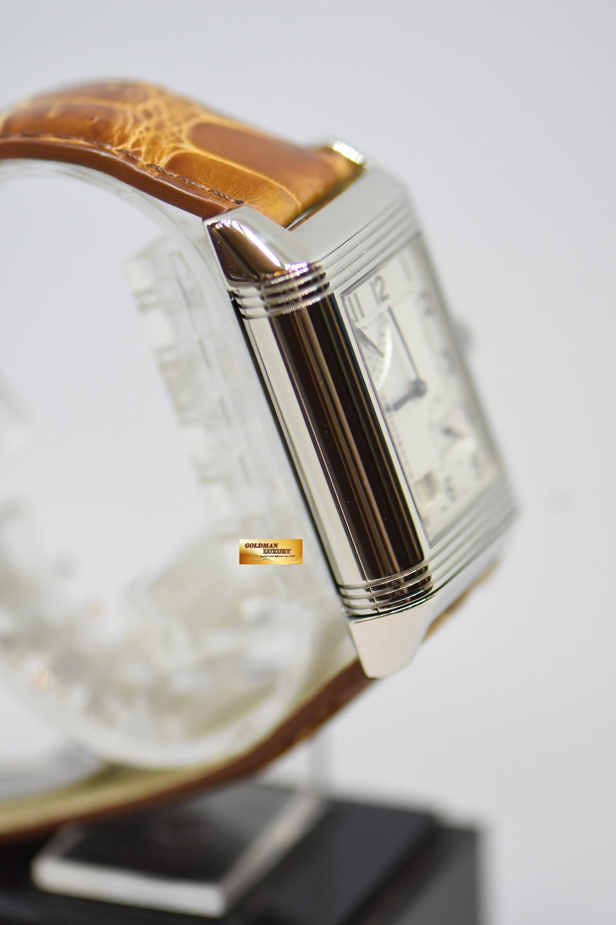 [SOLD] JLC REVERSO GRANDE DATE 8 DAYS POWER RESERVE STAINLESS STEEL MANUAL WINDING 240.8.15 (MINT)