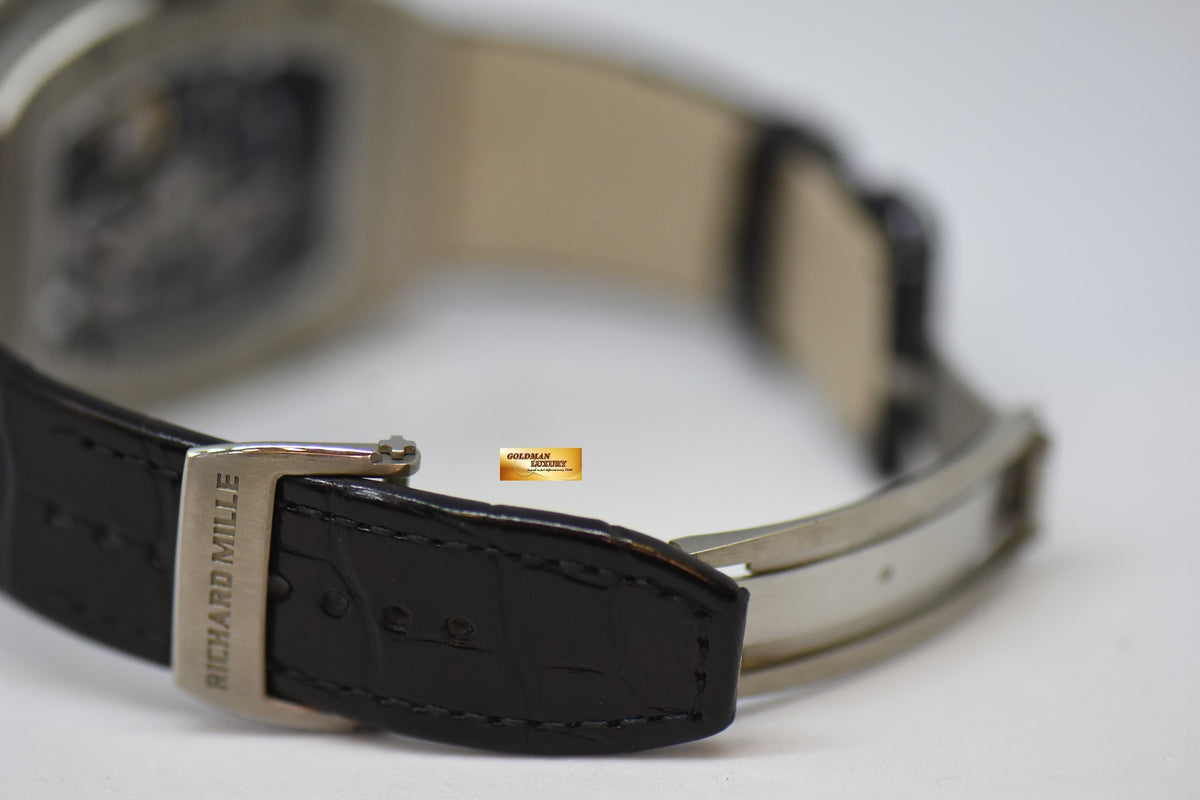 [SOLD] RICHARD MILLE RM 010 IN TITANIUM 39mm LEATHER STRAP (MINT)