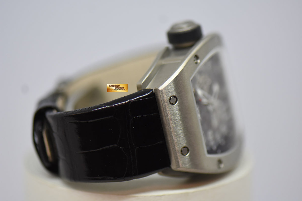 [SOLD] RICHARD MILLE RM 010 IN TITANIUM 39mm LEATHER STRAP (MINT)