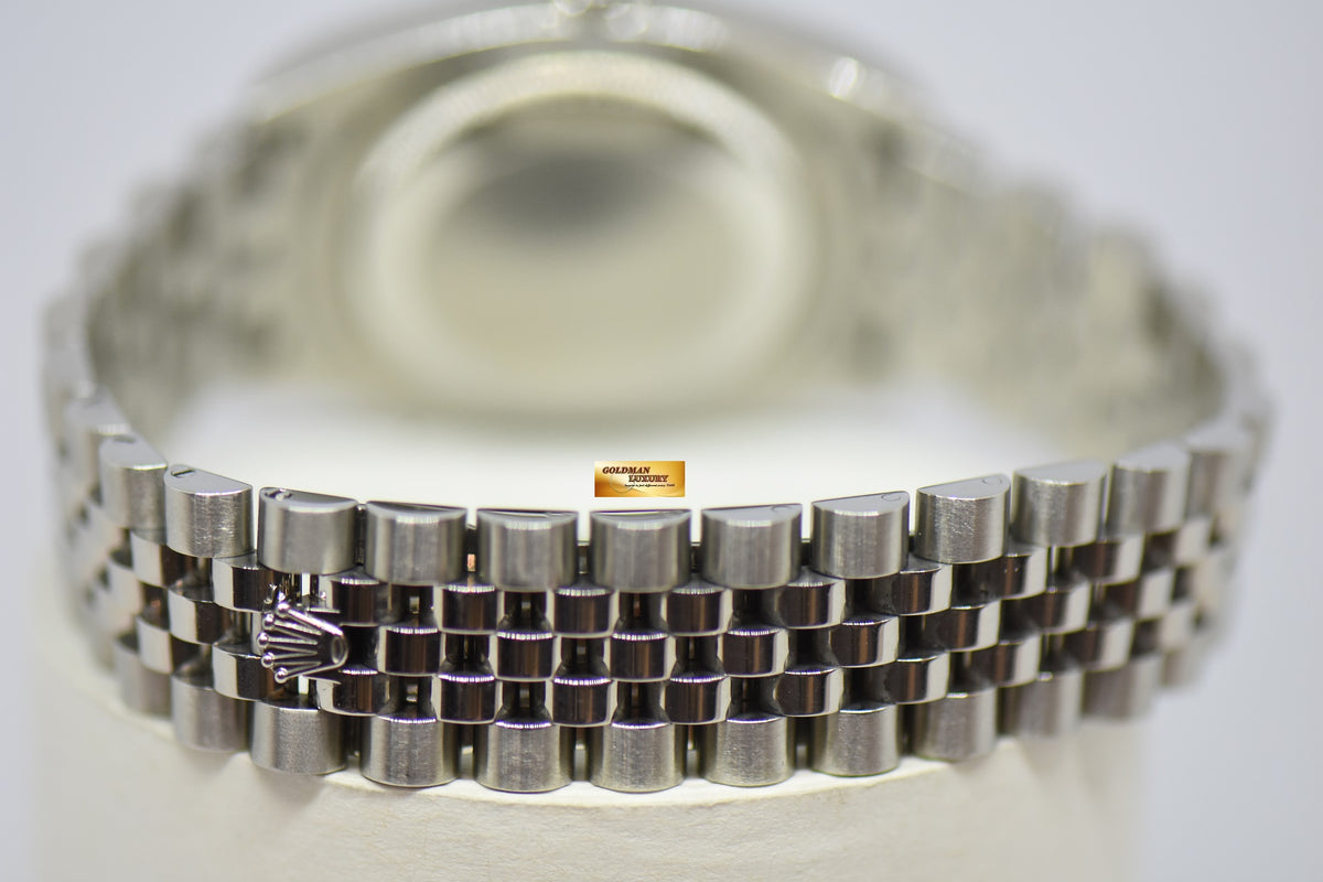 [SOLD] ROLEX OYSTER DATEJUST 36mm STEEL IN JUBILEE BRACELET WHITE DIAL (BLACK / RED ALT DATE WHEEL) AUTOMATIC 116200 (NEAR MINT)