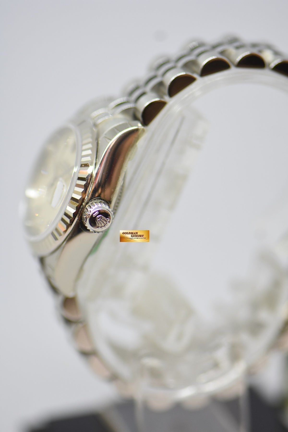 [SOLD] ROLEX OYSTER DATEJUST 26mm STEEL IN JUBILEE BRACELET DIAMOND SUNBURST DIAL 179174 (NEW OLD STOCK, WITH STICKERS)