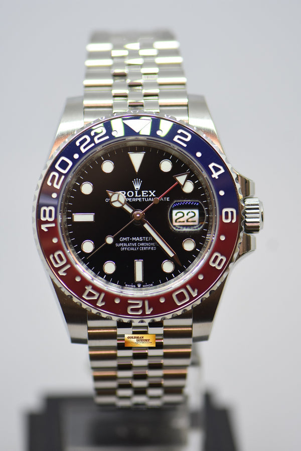 [SOLD] ROLEX OYSTER PERPETUAL GMT-MASTER II “PEPSI” CERAMIC RED / BLUE BEZEL JUBILEE STEEL BRACELET 126710BLRO (NEW-UNWORN)