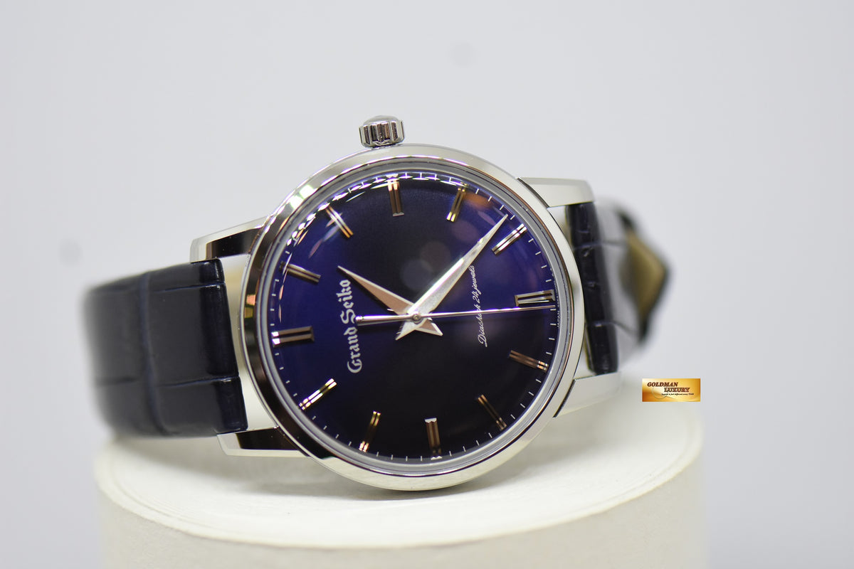 [SOLD] GRAND SEIKO RE-CREATION 60TH ANNIVERSARY 38mm HARD TITANIUM BLUE DIAL MANUAL WINDING SBGW259 (NEW-UNWORN)