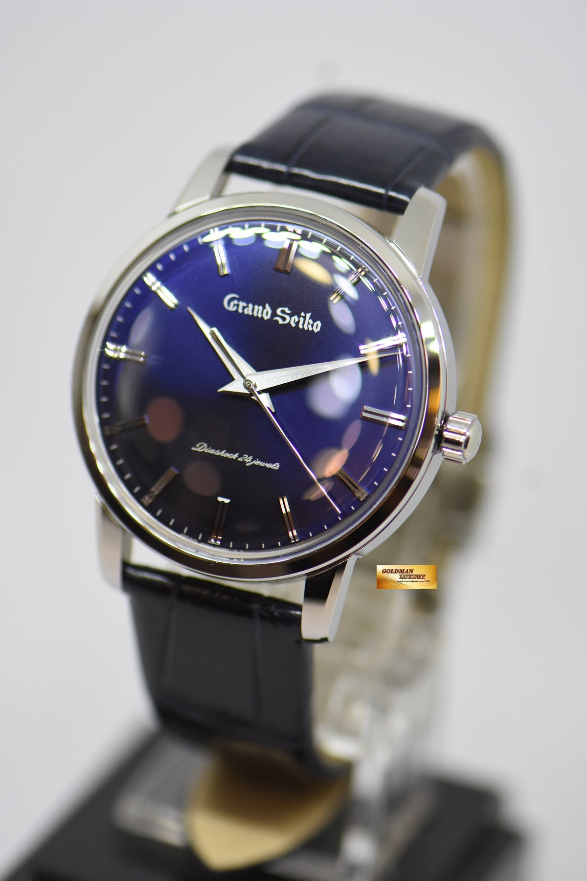 [SOLD] GRAND SEIKO RE-CREATION 60TH ANNIVERSARY 38mm HARD TITANIUM BLUE DIAL MANUAL WINDING SBGW259 (NEW-UNWORN)