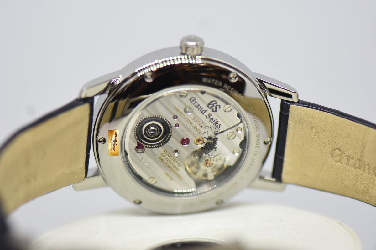[SOLD] GRAND SEIKO RE-CREATION 60TH ANNIVERSARY 38mm HARD TITANIUM BLUE DIAL MANUAL WINDING SBGW259 (NEW-UNWORN)