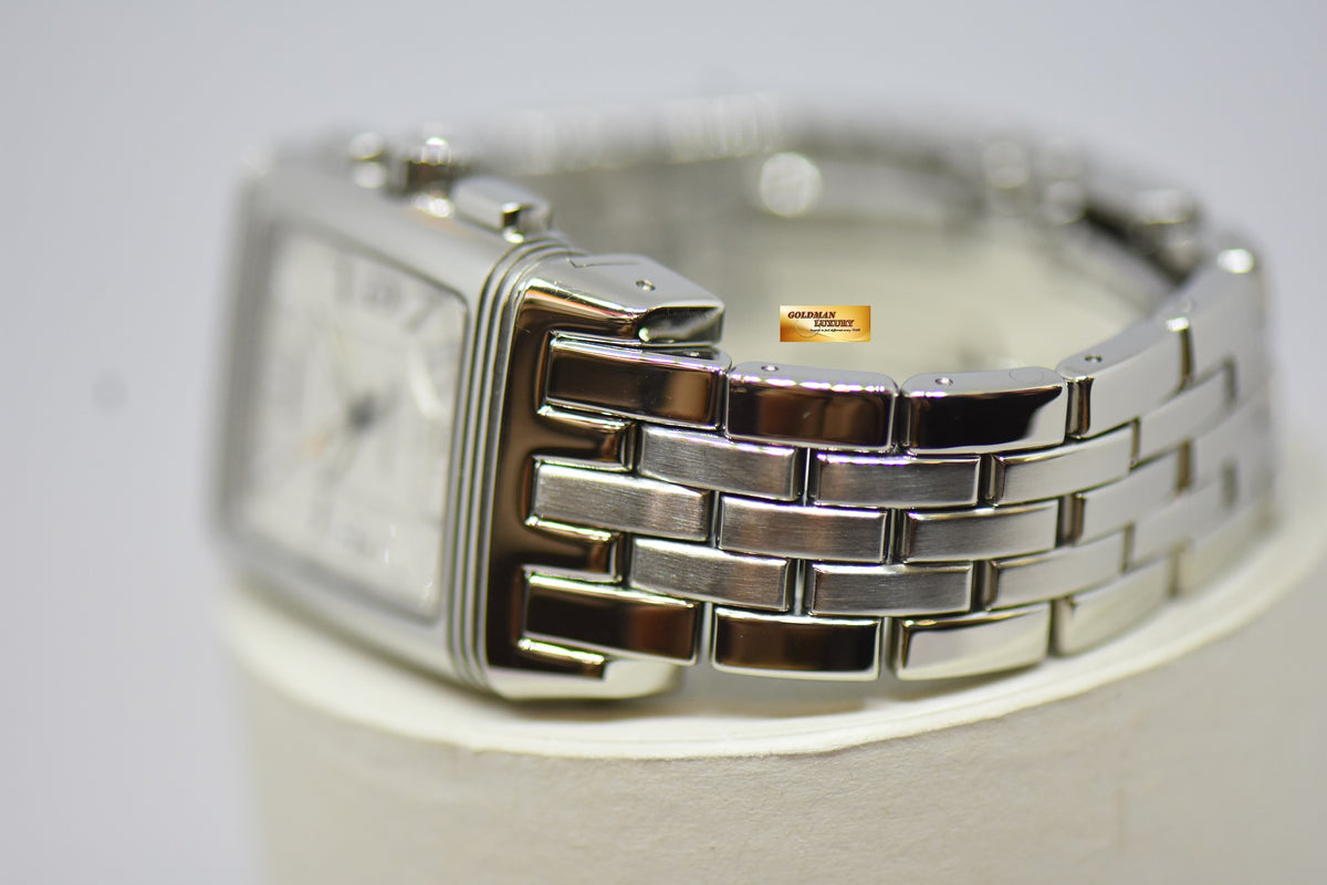 [SOLD] JLC GRAN SPORT REVERSO CHRONOGRAPH STEEL IN BRACELET MANUAL WINDING 295.8.59 (MINT)