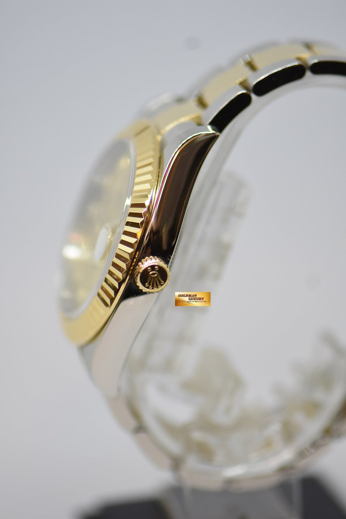 [SOLD] ROLEX OYSTER PERPETUAL DATEJUST II 41mm GOLD DIAMOND DIAL GOLD / STEEL IN OYSTER BRACELET 116333 (MINT)