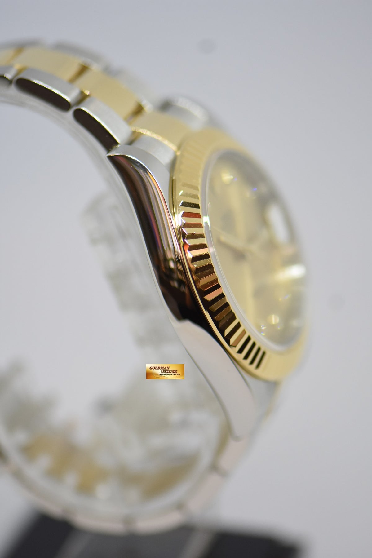 [SOLD] ROLEX OYSTER PERPETUAL DATEJUST II 41mm GOLD DIAMOND DIAL GOLD / STEEL IN OYSTER BRACELET 116333 (MINT)