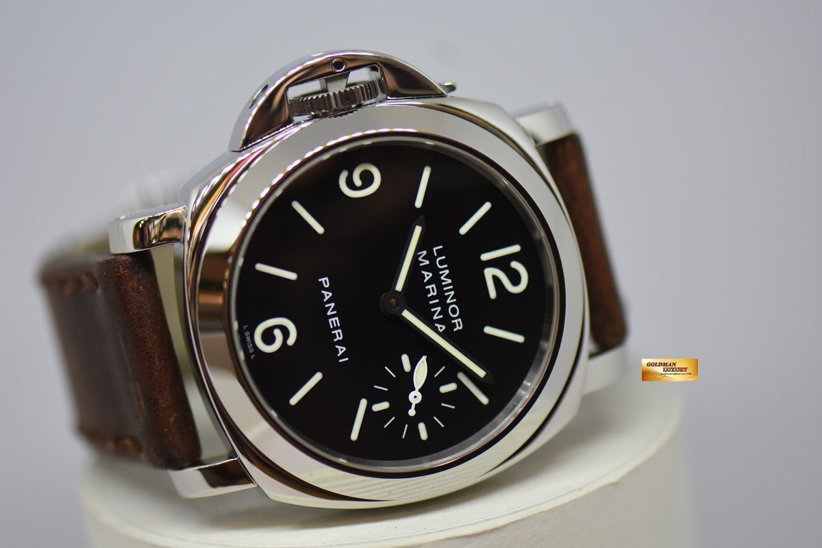 [SOLD] PANERAI LUMINOR MARINA 44mm LEFTY (DESTRO) MANUAL WINDING BLACK PAM 115 (MINT)