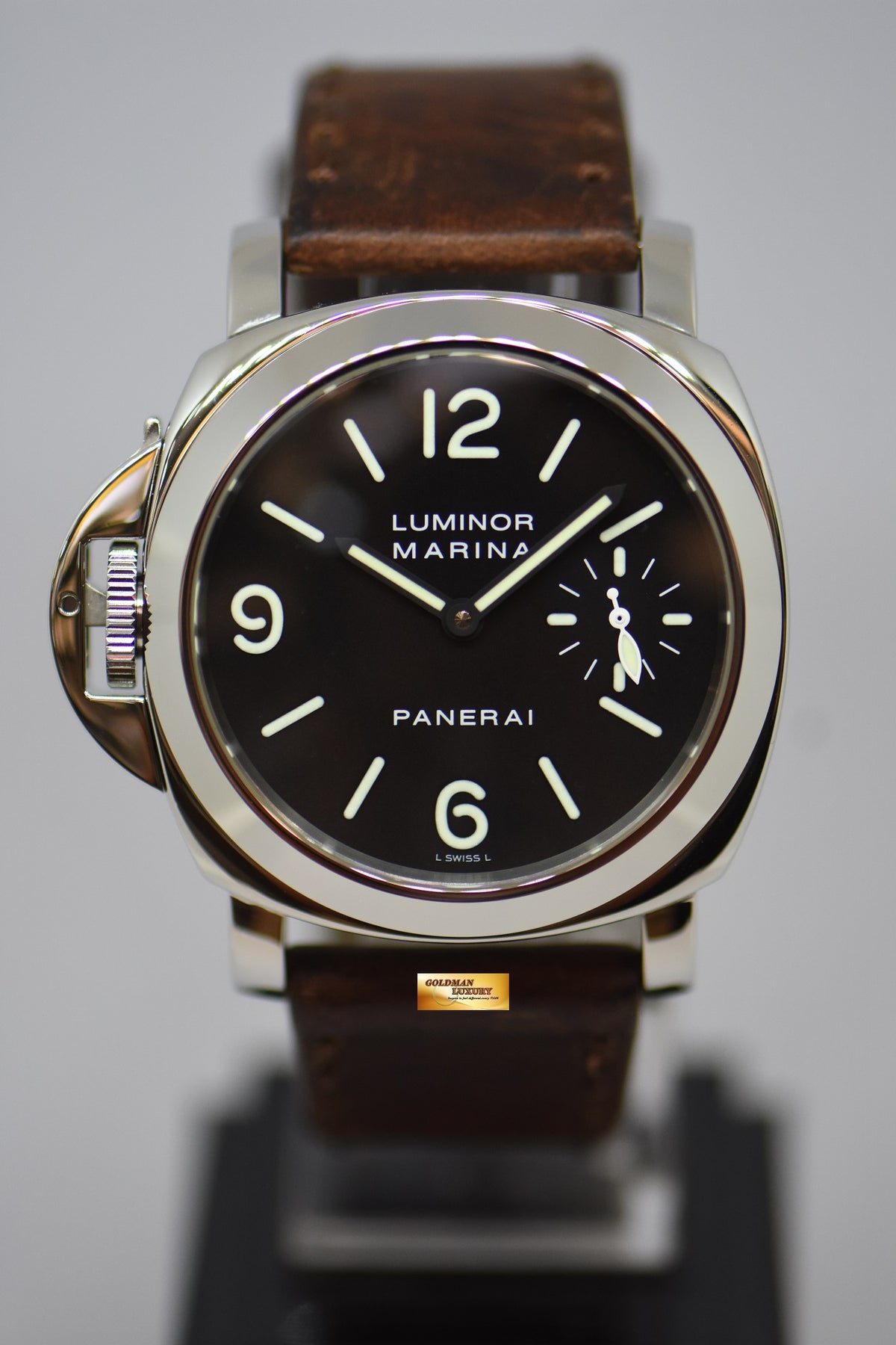 [SOLD] PANERAI LUMINOR MARINA 44mm LEFTY (DESTRO) MANUAL WINDING BLACK PAM 115 (MINT)