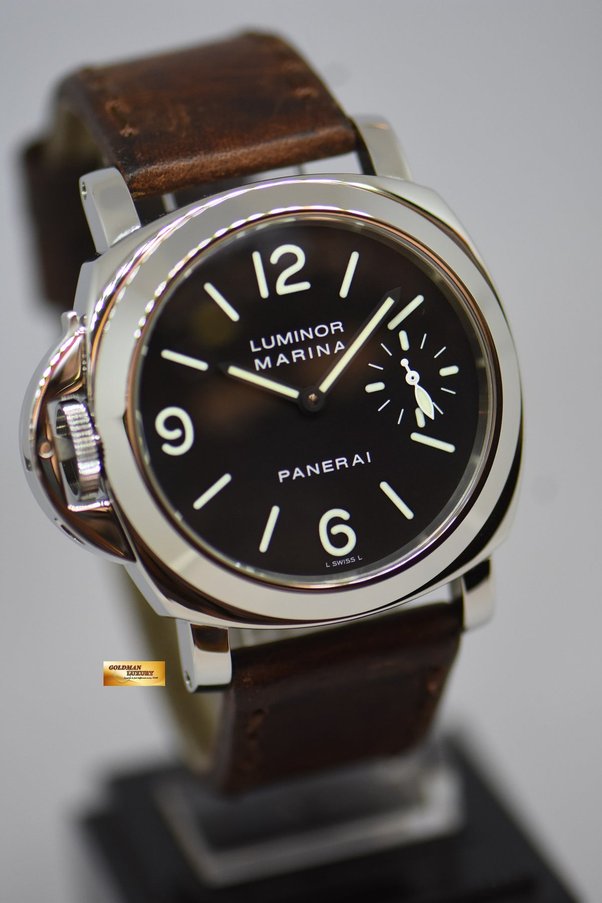 [SOLD] PANERAI LUMINOR MARINA 44mm LEFTY (DESTRO) MANUAL WINDING BLACK PAM 115 (MINT)