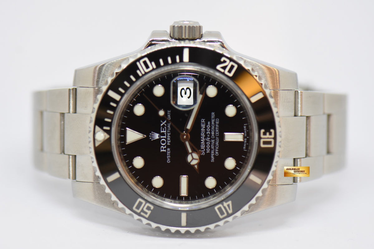 [SOLD] ROLEX OYSTER PERPETUAL SUBMARINER CERAMIC BLACK 116610LN (MINT)