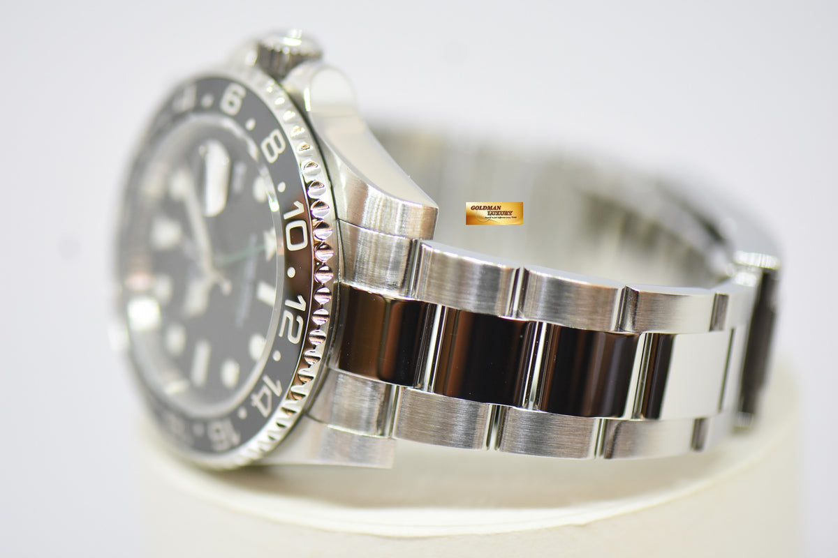 [SOLD] ROLEX OYSTER PERPETUAL GMT-MASTER II 40mm CERAMIC BLACK AUTOMATIC 116710LN (MINT)